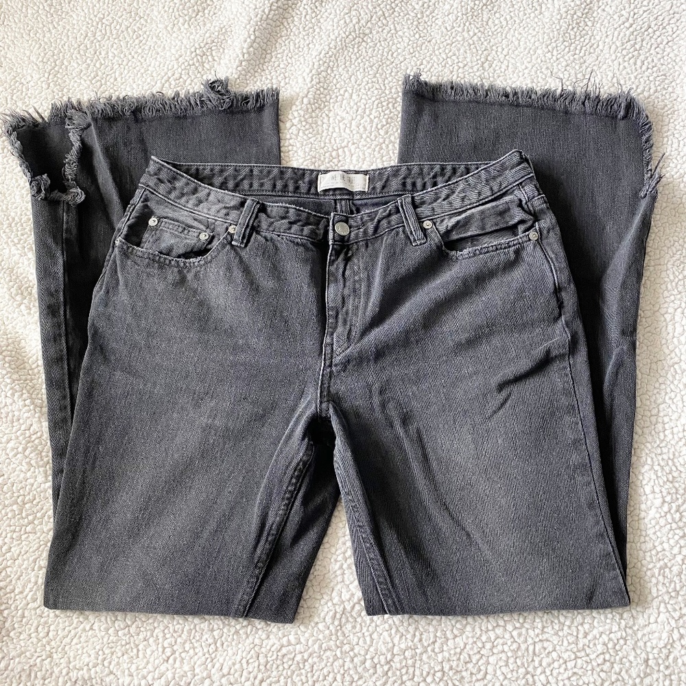 Free People We The Free Vintage Flare Jeans with Raw Hems Size 31